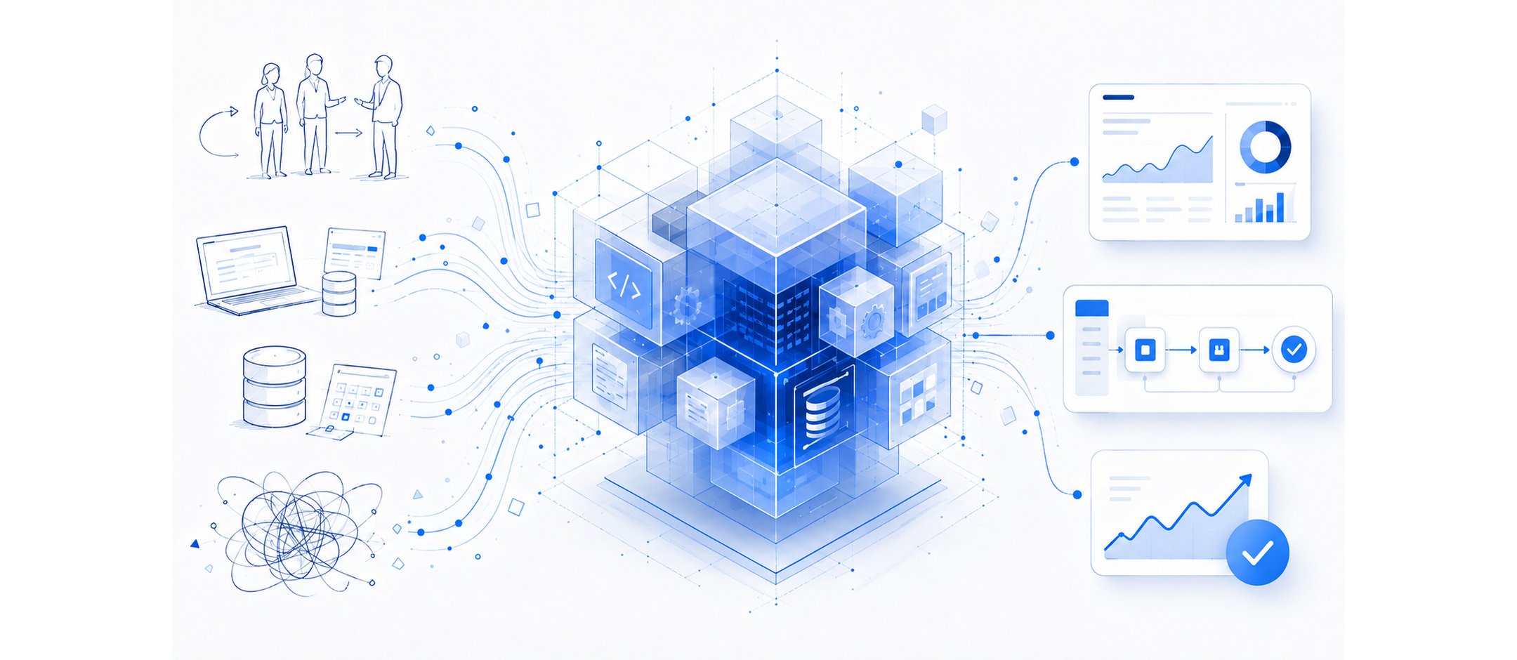 From scattered tools and tangled data to one custom-built system – clear dashboards out the other side